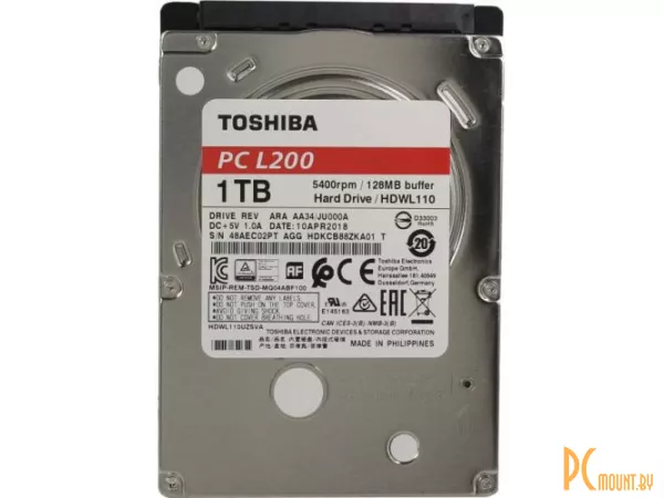 Жесткий диск 1TB  Toshiba HDWL110UZSVA SATA-III